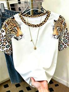 Resyla 女款 T-shirt 女裝街頭風上衣 街頭風格 印花短袖 T-shirt 可愛夏季上衣 - 彩色 - 查看 3