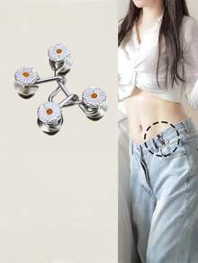 Fixed Button, Waist Button, Needle-Free Button, Suitable For Pants, Sewing-Free Button Telescopic Waist Expansion Button, Detachable Button, Waist Jeans Button Adjustment Button. - multicolor - View 3