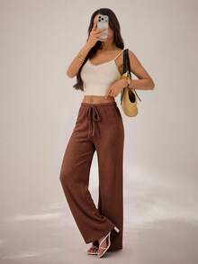 Women Pants - 灰色 - 查看 8