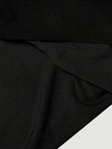 SHEIN MOD Blazer Wanita Ukuran Besar Warna Polos Kasual Serbaguna untuk Pemakaian Sehari-hari - Hitam - View 14