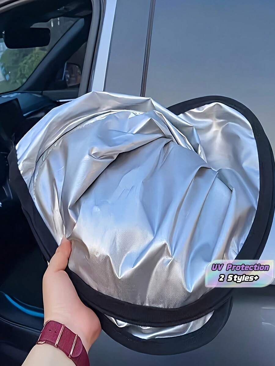 1Piece Car Windshield Sun Shade Cover Heat Blocking Front Rear Window Protector Summer Thermal Insulation Sunshade High Quality Trending Now - A - View 1