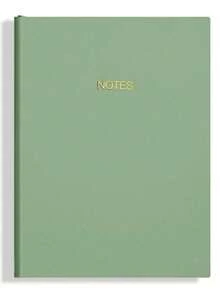 1 pieza Cuaderno con tapa dura de piel sintética de alta calidad en color Morandi, de 160 páginas, diario o cuaderno sencillo, tamaño A5 para reuniones y vuelta al colegio - Multicolor - Ver 18