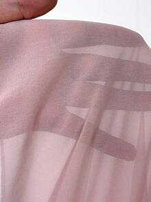 Viva Relle Plus Size Women's Summer Pink Sexy Low Cut One Shoulder 3D Floral Decor Cami Waist-Cinched Double Layer A-Line Maxi Dress, Elegant Party Dress, Graduation Prom, Sexy Date, Women's Holiday Outfit, Sexy Women's Clothing - Pink - View 8