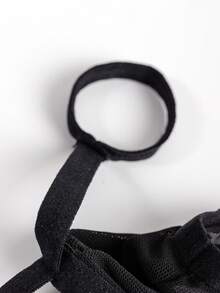DrisQ DrisQ 1pc Men's Sexy Black Hollow Mesh Mid-Waist Underwear, Fashionable Design - Black - View 3