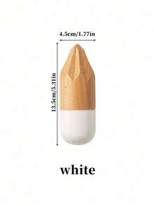 Haus Hana 1PCWooden Lemon Jucie Ergonomic Wooden Lemon Squeezer Handheld Fruit Juice Tool For Fruit Juice For Kitchen Camping Travel - Multicolor - View 5