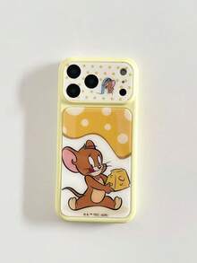 SHEIN TOM & JERRY X Lilla&Me 時尚高端印花圖案手機保護殼設計，適用於 iPhone，可愛時尚且精緻 - 彩色 - 查看 4