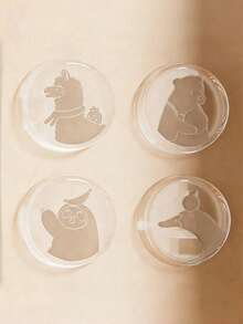 Zazumi 1pc Silicone Transparent Door Knob Bumper Pad With Animal Pattern Door Stopper For Entry Fridge Wall Anti-Collision Buffer Mat 4 Styles Optional - Multicolor - View 12