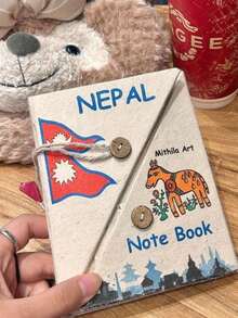 Madebyblanc 1 pieza Cuaderno hecho a mano simple de alta calidad de Nepal, adecuado para cuadernos, planificadores, álbumes de recuerdos de viaje/álbumes de graduación/libros de visita de consuelo - Multicolor - Ver 6