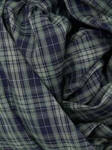Nöista Green Plaid Blouse And Wrap Skirt Set. Fall, Office Wear, Dinner Plans And Elegant Style. - Green - View 14