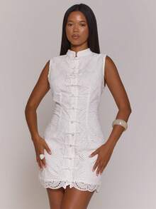 MUSERA Women Mini Dresses - White - View 2