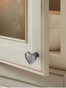 ​ Luxury Zinc Alloy Embedded Glitter Knobs Single Hole Crystal Drawer Pulls For Kitchen Cupboard Wardrobe Furniture - A - View 10