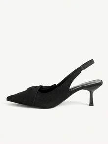 CUCCOO CHICEST Women Shoes Spring And Summer New Models, Denim Pointed Empty Shoes, Big Bow Stiletto Mary Jane Shoes, Retro Casual Style, Daily Commuting Dating Shoe - Cowboy Black A - View 6