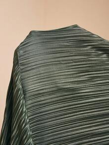 MaterniChic 優雅孕婦派對純色扭結上衣與長褲兩件套 - 綠色 - 查看 9