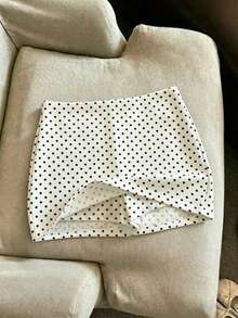 GlowEve CURVE Rok Celana Pendek Wanita Ukuran Besar Motif Polkadot, Cocok untuk Pakaian Sehari-hari di Musim Gugur - MultiWarna - View 1