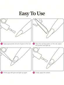 10PCS AB Rhinestone Crown Shape 3D Shiny Multicolor Nail Art Rhinestones Gems Decoration For Manicure Salon Party Daily Wear Gift Women - Multicolor - View 5