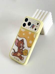 SHEIN TOM & JERRY X Lilla&Me 時尚高端印花圖案手機保護殼設計，適用於 iPhone，可愛時尚且精緻 - 彩色 - 查看 8