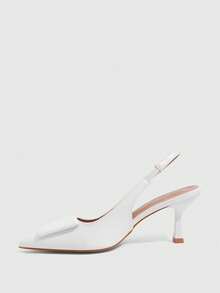 CUCCOO SZL Women's Fashion Classic Elegant High Heel Shoes - White - View 4