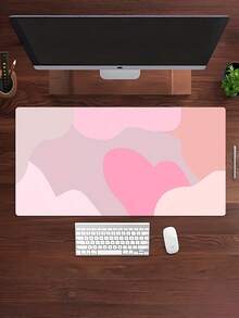 1PC Large Non Slip Washable Rubber Base Polyester Surface Desk Mat Mouse Pad Keyboard Pad Computer Laptop Mat For Gaming Office Home Remote Work Desk Accessories Durable Smooth - multicolor - View 3