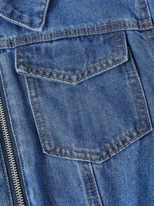 Slaydiva Women's Autumn Utility Denim Jumpsuit - Blue - View 4
