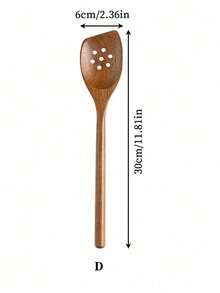 Haus Hana 1PC Premium Acacia Wood Spoon For Cooking,Non Stick Wooden Kitchen Utensil Set Heat-Resistant Wooden Spoons, Ladle, Turner,Perfect For Cooking Good Kitchen Cookware Set,Meet All Your Request For Cooking - Multicolor - View 12