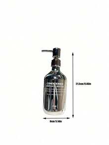 Haus Hana 1pc Silver Bathroom Dispenser Set, Suitable For Hotels And Shower Rooms, Includes Refillable Shampoo, Body Wash And Conditioner Pump Bottles. Easy To Refill, With Leak-Proof Pump Function, 500ml. Perfect For Use In Hotel, Home Bathrooms, Shower Walls Or Countertop Installations. Ideal Gift Choice For Hotel Managers And Bathroom Organizing Enthusiasts. - multicolor - View 8