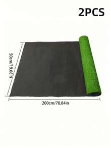 1 pieza Césped artificial verde de alta calidad, material duradero y delgado, fácil de cortar, de bajo mantenimiento, aspecto natural, fácil de instalar, para exteriores e interiores, patio, balcón, parque infantil para mascotas, fondo para fiestas, planificación de eventos, decoración de paisajes, alfombra de césped falso, la mejor opción - Césped artificial - Ver 10