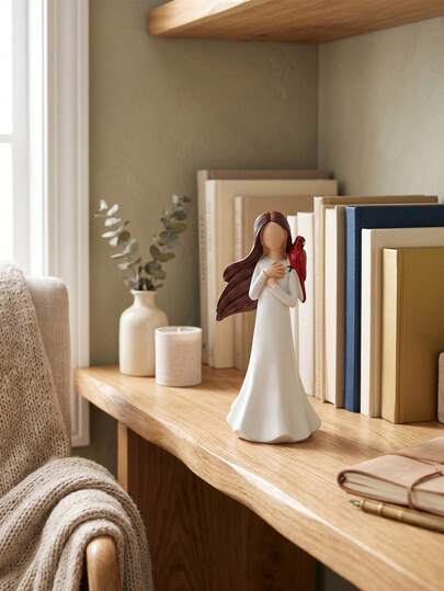Zazumi Matte Finish Red Parrot Figurine, Suitable For Home Decoration, Countertop Embellishment, And Atmosphere Setting. It Is An Ideal Gift For Bird And Animal Lovers.