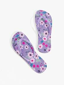 Grefit Ciabatte casual e leggere per casa e all'aperto, infradito estive comode, adatte per le vacanze di Capodanno, San Valentino, stile casual da spiaggia - Lilla Viola - Visualizzare 3