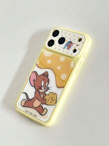 SHEIN TOM & JERRY X Lilla&Me 時尚高端印花圖案手機保護殼設計，適用於 iPhone，可愛時尚且精緻 - 彩色 - 查看 6