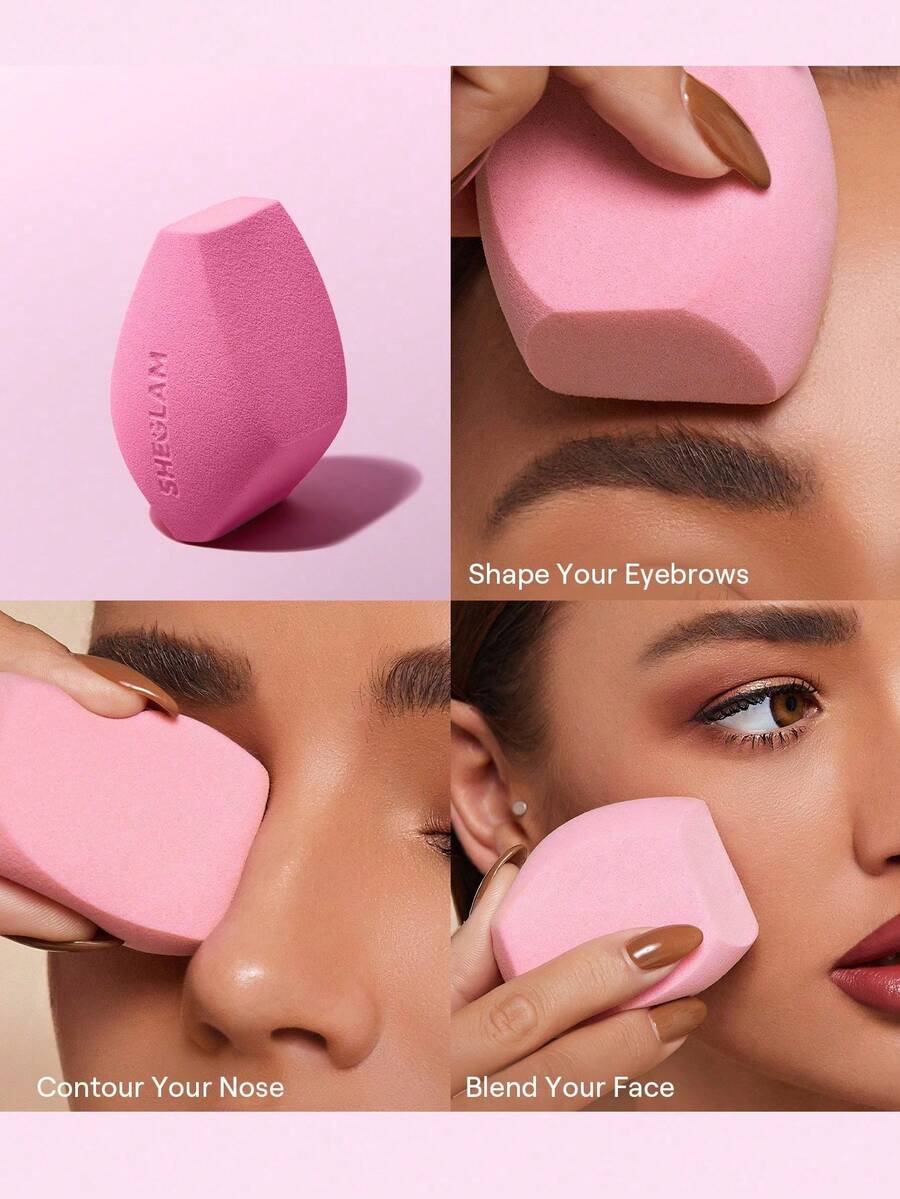 SHEGLAM Multi-Faceted Makeup Sponge-Pink Brand Beauty Cosmetic Makeup For Women And Girls - Pink - View 1
