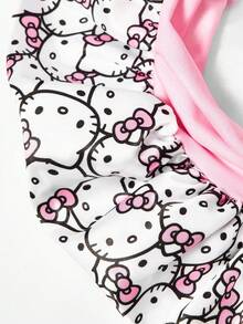 HELLO KITTY AND FRIENDS | SHEIN 升級版雙層布料護髮帽，寬邊彈性緞面睡眠帽，柔軟舒適，適合居家日常睡眠穿戴 - 粉色 - 查看 8