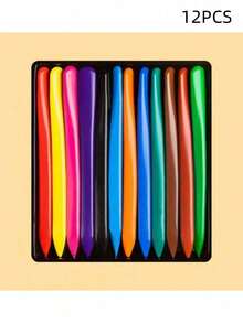 12/24/36/48 Colors Crayons,Unique Non-Stick Waterproof Washable Triangle Crayons With Storage Box,Christmas/Halloween/,Crayons,Crayon,Kids Crayons,Back To School,School Supplies - Sets - View 16