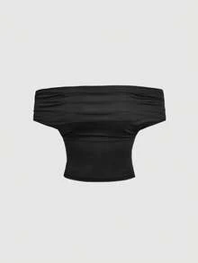 SHEIN MOD 2件組 3種穿法女款休閒純色修身上衣，C - 淺灰色 - 查看 20