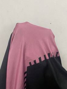 SHEIN Gaun Tidur Lengan Pendek Kasual Motif Gelombang Digital Wanita, Moo Moo - Hitam - View 8