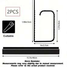 1/2Pcs Under Desk Self-Adhesive Cable Tray, No Drill Pvc Wire Organizer 15.7 Inch For Computer Monitor/Pc Cord Management - Multicolor - View 8