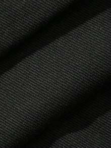 Dazy Plus Solid Color Casual Spring Autumn All Season Long Denim Jeans Plus Size Women Black Versatile - Black - View 3