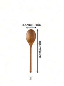 Haus Hana 1PC Premium Acacia Wood Spoon For Cooking,Non Stick Wooden Kitchen Utensil Set Heat-Resistant Wooden Spoons, Ladle, Turner,Perfect For Cooking Good Kitchen Cookware Set,Meet All Your Request For Cooking - Multicolor - View 13