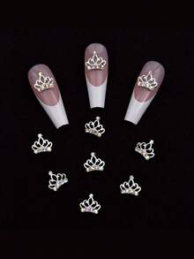 10PCS AB Rhinestone Crown Shape 3D Shiny Multicolor Nail Art Rhinestones Gems Decoration For Manicure Salon Party Daily Wear Gift Women - Multicolor - View 4