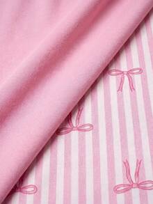 SHEIN 2件組女款居家睡眠褲 淺粉色 夏季可愛休閒睡褲 - 彩色 - 查看 7