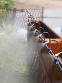 5‑M/10‑M/15‑M/20‑M DIY Greenhouse Garden Watering System, Universal Mist‑Cooling Kit Made Of Plastic, Electricity‑Free, Compliant With European And American Thread Standards, Suitable For Plant And Courtyard Mist Cooling - multicolor - View 6