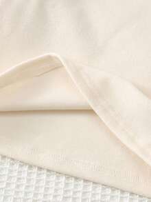 Cozy Pixies Baby Girl Solid Color Knitted Soft Round Neck Long Sleeve Pullover Tops 4pcs Set - Light Grey - View 7