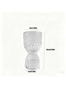 Haus Hana 1pc Embossed Glass Candle Holder, European Style Clear Tealight Stand, Light Luxury Home Decor For Living Room, Dining Table, Mantel, Shelf, Romantic Ambiance For Wedding, Party, Dinner - multicolor - View 10