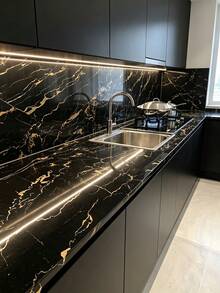 Stiker Dinding Dapur Aluminium Foil Perekat Sendiri untuk Kabinet Tahan Minyak dan Air, Kompor Tahan Lembap, dan Penggunaan Khusus Dapur. - warna-warni - View 6