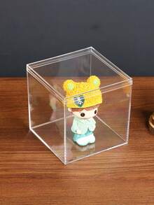 10/20 Packs Clear Lidded Acrylic Display Boxes - Square Clear Cube Containers, Ideal For Candies, Home & Office Decor, Parties, Wedding Favors, Valentine's Day Events And Multi-Purpose Storage, Gift Boxes, Jewelry And Mor - Multicolor - View 10