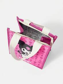 HELLO KITTY AND FRIENDS | SHEIN 粉色可愛角色與愛心圖案保溫便當袋，學生用保溫食物手提袋 - 卡通-6 - 查看 8