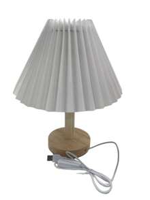 1PC USB Three-Color Dimmable Pleated Table Lamp, Creative & Minimalistic Modern Night Light For Bedside, Romantic And Warm - White - View 7