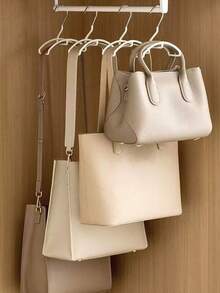 Multi-Functional Storage Rack With Hangers, Bag Hooks, Sliding Rails, Hat Racks, And Non-Deforming Wardrobe Hanger Racks. - View 7
