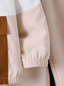 SHEIN Conjunto de 2 piezas de chaqueta con capucha y pantalones cargo con bloques de color y patchwork para niño - Multicolor - Ver 8