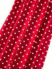 GlowEve CURVE White Elegant Commuter Comfortable Plus Size Jumpsuit For Girls - Red - View 6