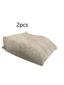 1/2PCS Inflatable Leg & Knee Relief Support Cushion - Wedge Pillow Gently Elevates Legs To Relax Muscles & Comfort Swelling - Light Grey - View 12